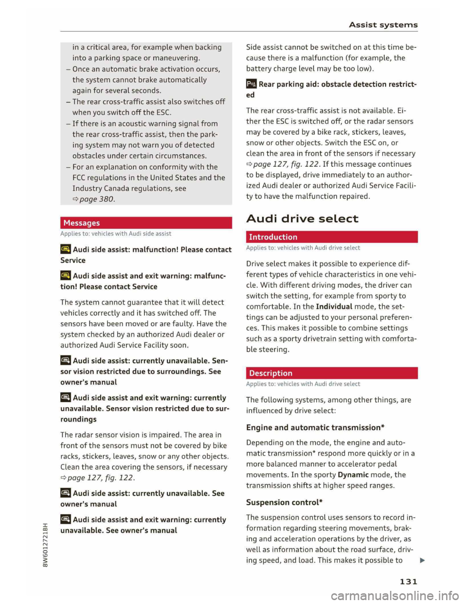 AUDI A5 COUPE 2019  Owners Manual 
