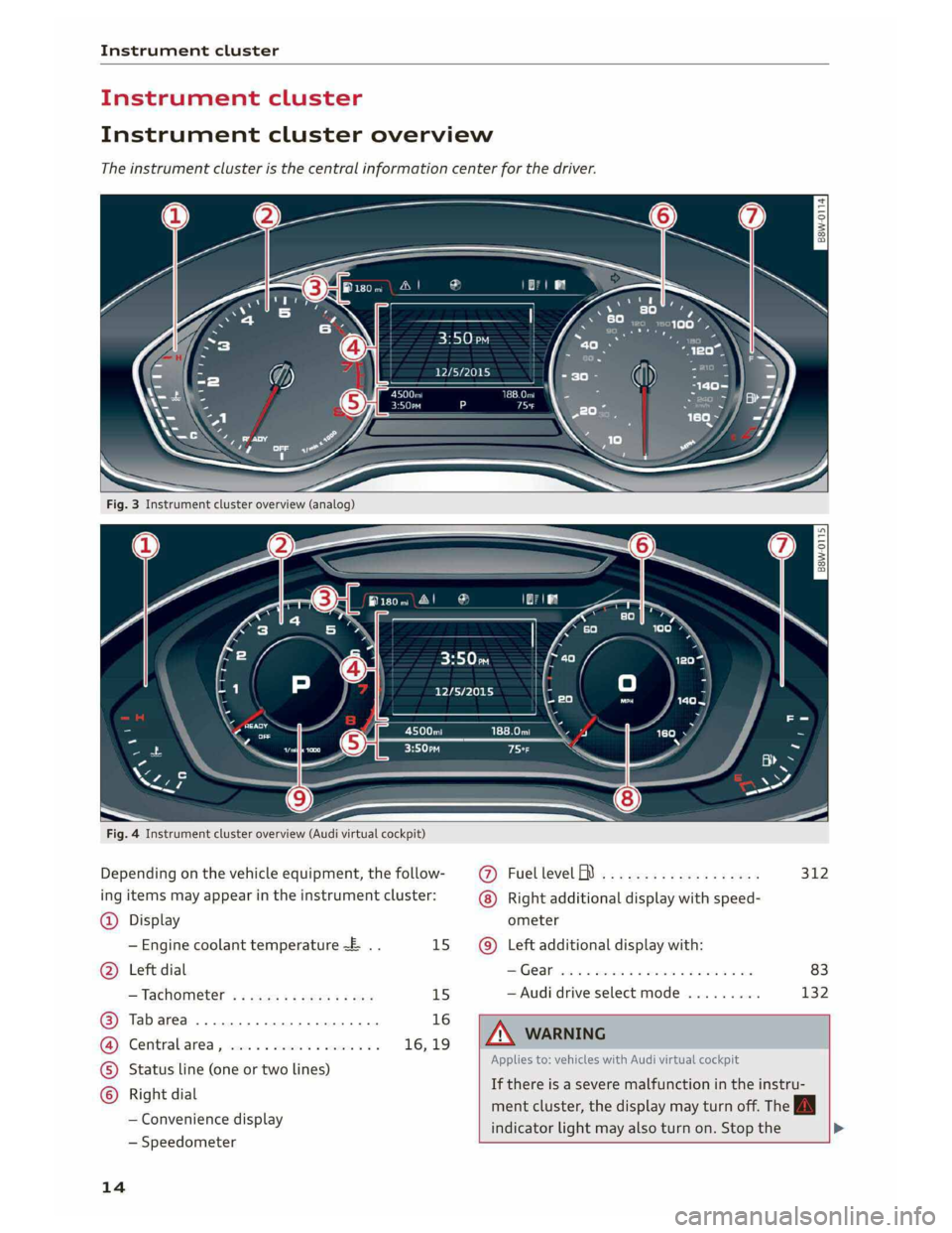 AUDI A5 COUPE 2019  Owners Manual 