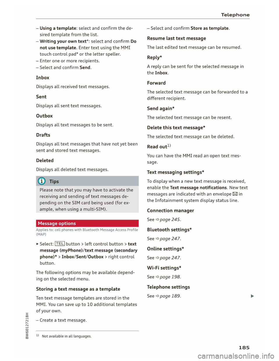 AUDI A5 COUPE 2019  Owners Manual 