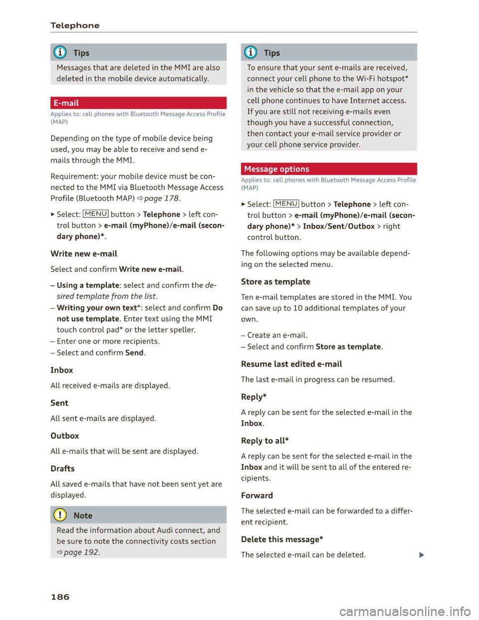 AUDI A5 COUPE 2019  Owners Manual 