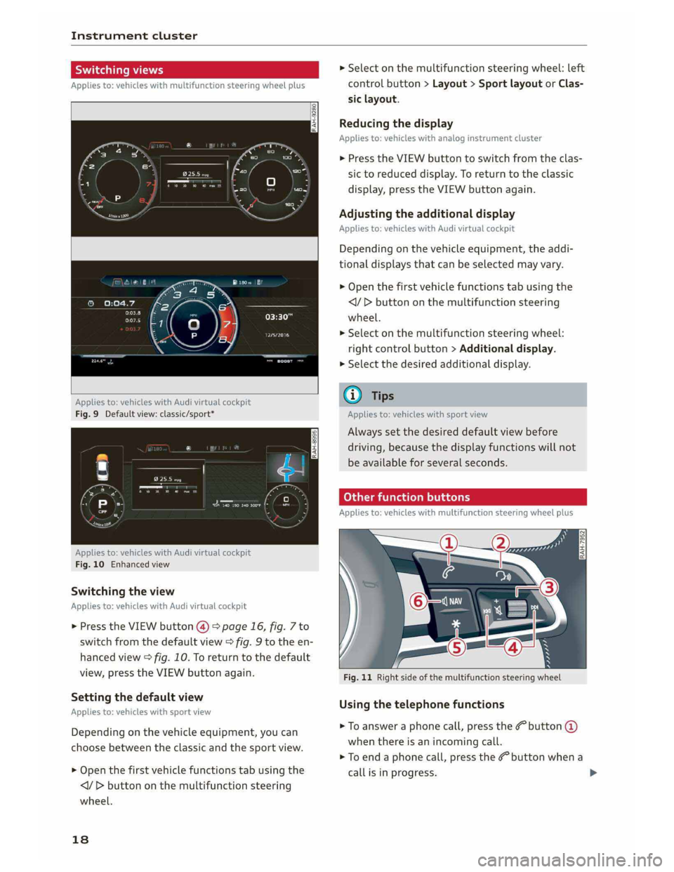 AUDI A5 COUPE 2019  Owners Manual 