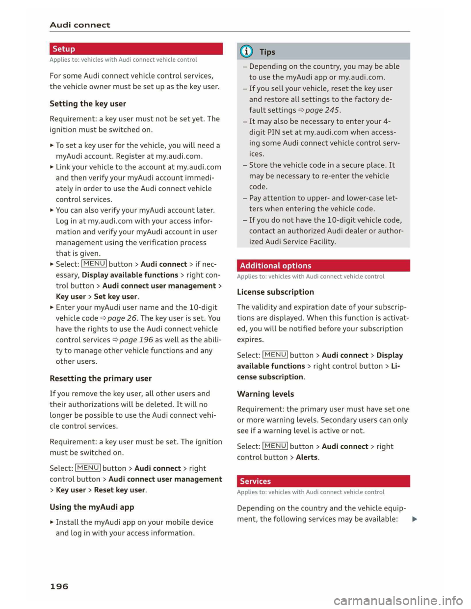 AUDI A5 COUPE 2019  Owners Manual 