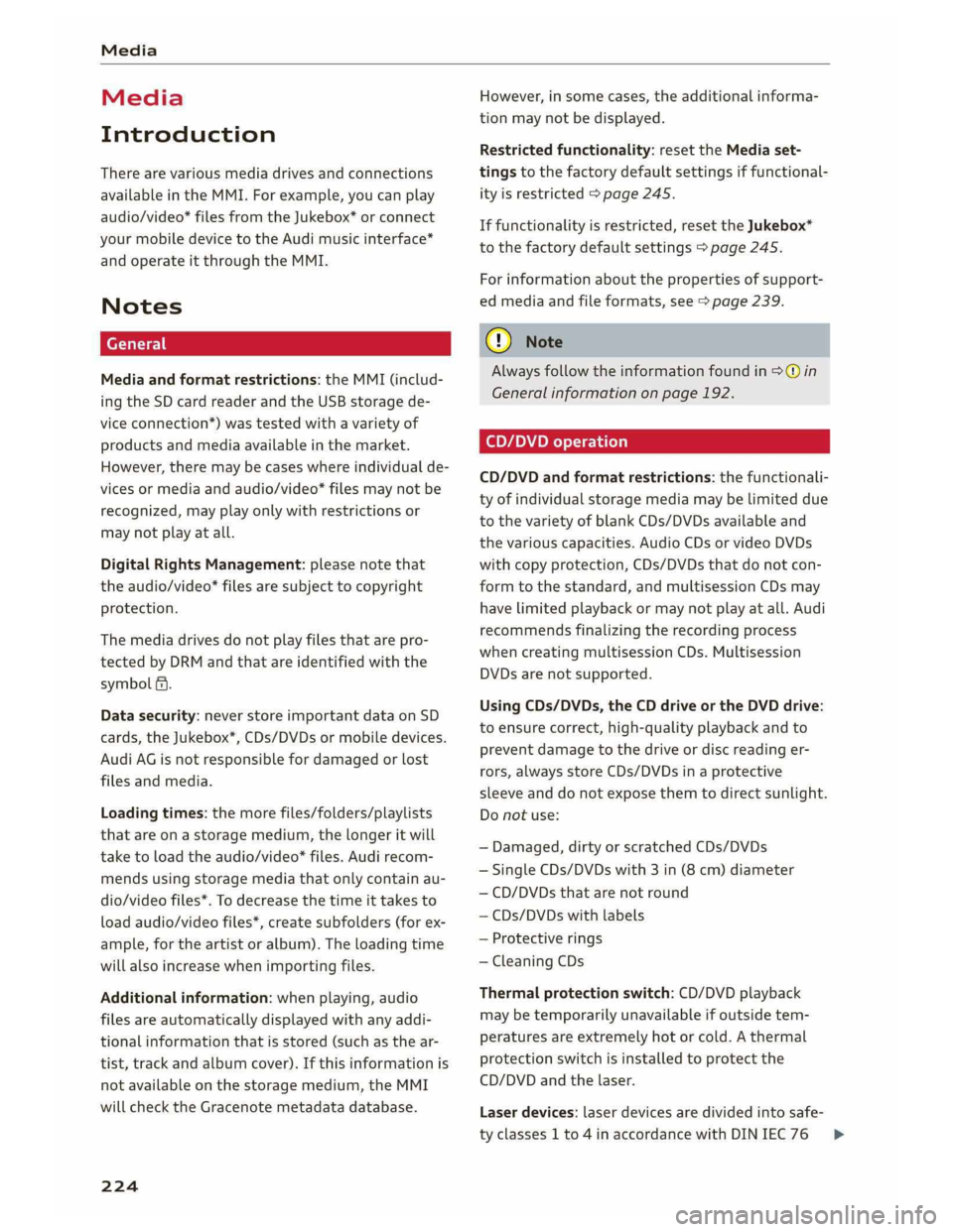AUDI A5 COUPE 2019  Owners Manual 