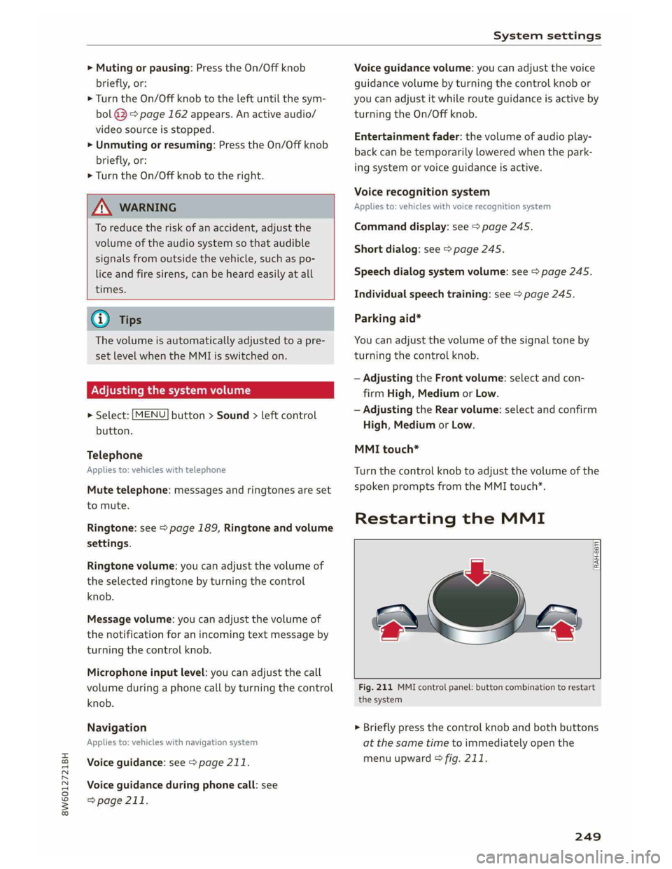 AUDI A5 COUPE 2019  Owners Manual 