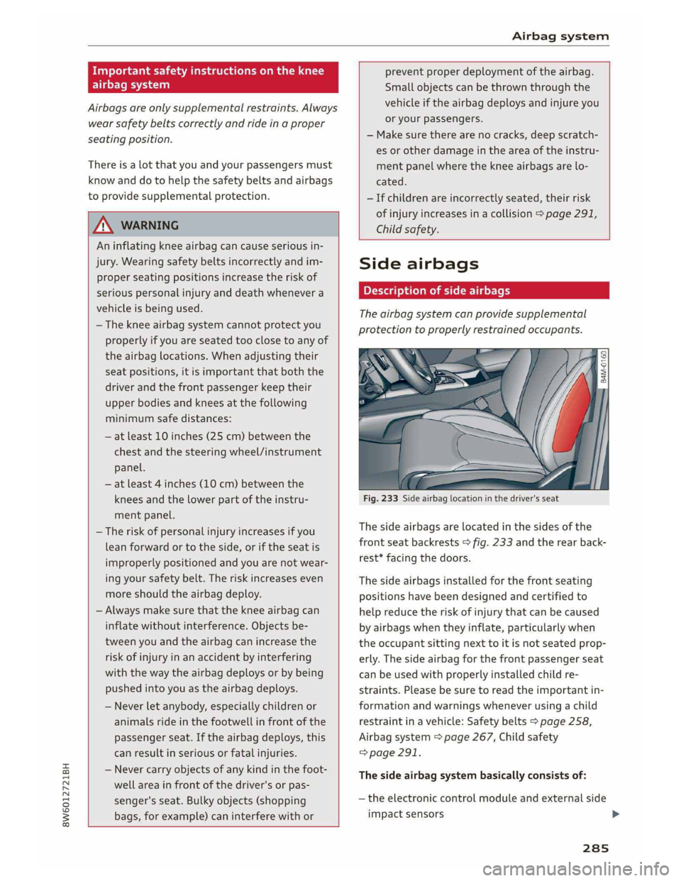 AUDI A5 COUPE 2019  Owners Manual 