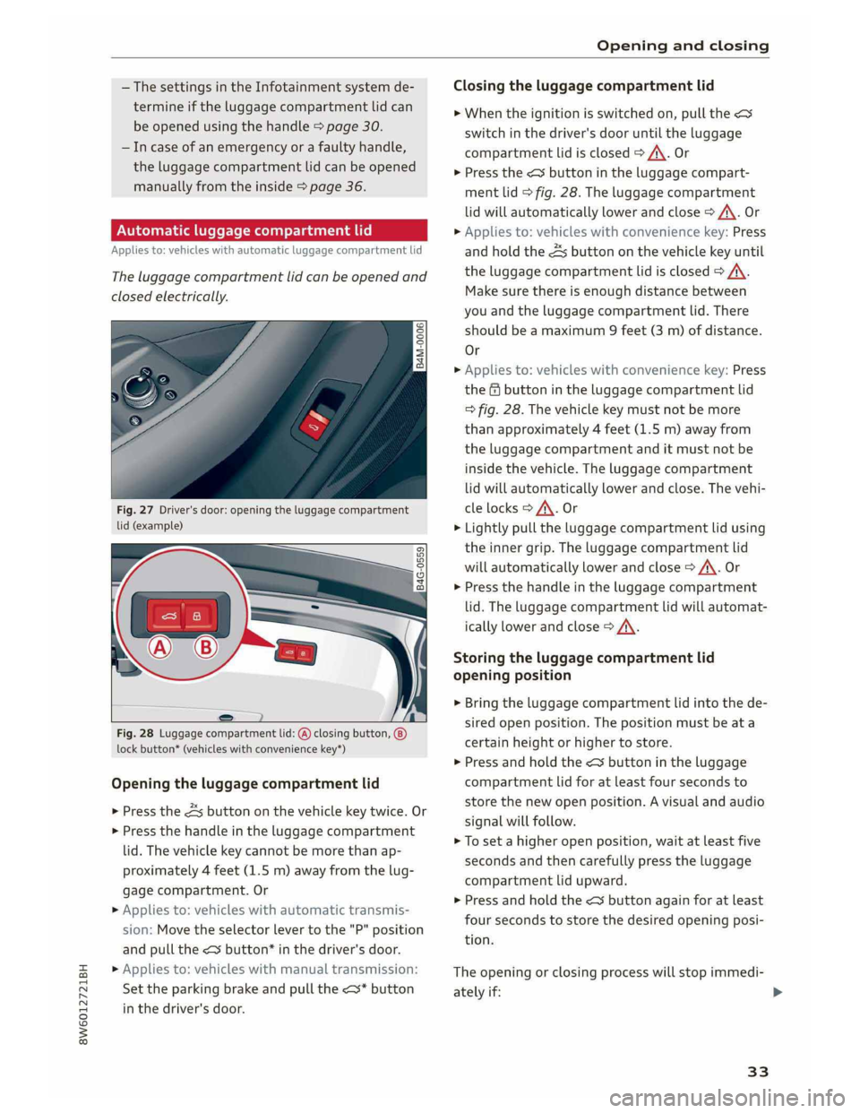 AUDI A5 COUPE 2019  Owners Manual 