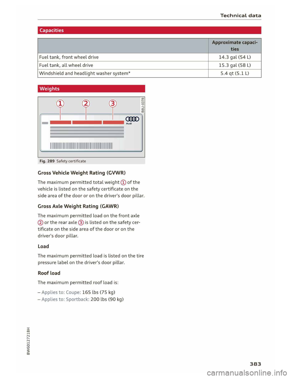 AUDI A5 COUPE 2019  Owners Manual 