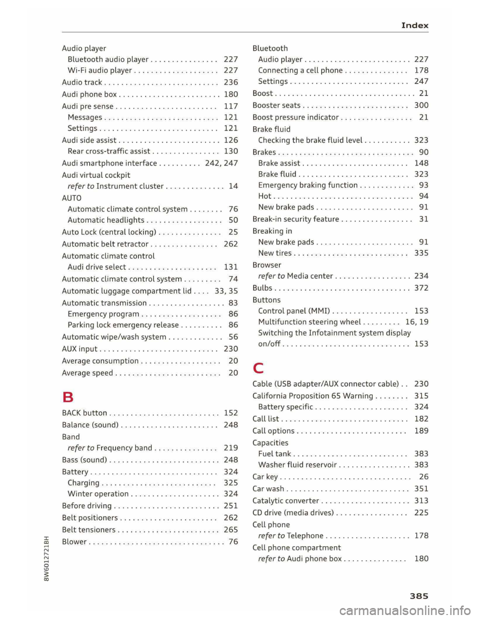 AUDI A5 COUPE 2019  Owners Manual 