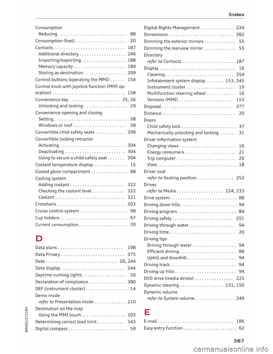 AUDI A5 COUPE 2019  Owners Manual 
