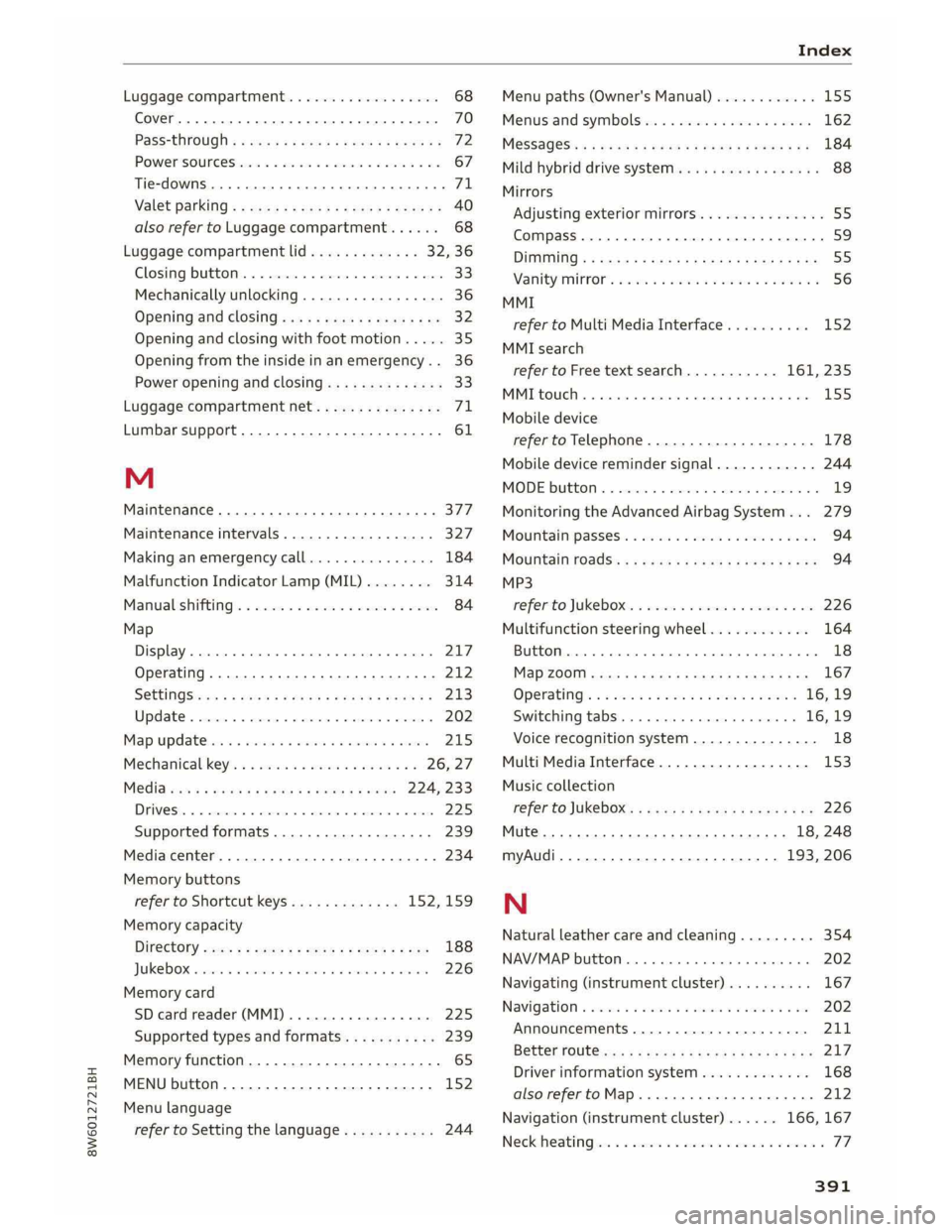AUDI A5 COUPE 2019  Owners Manual 
