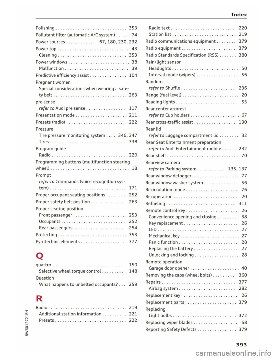 AUDI A5 COUPE 2019  Owners Manual 