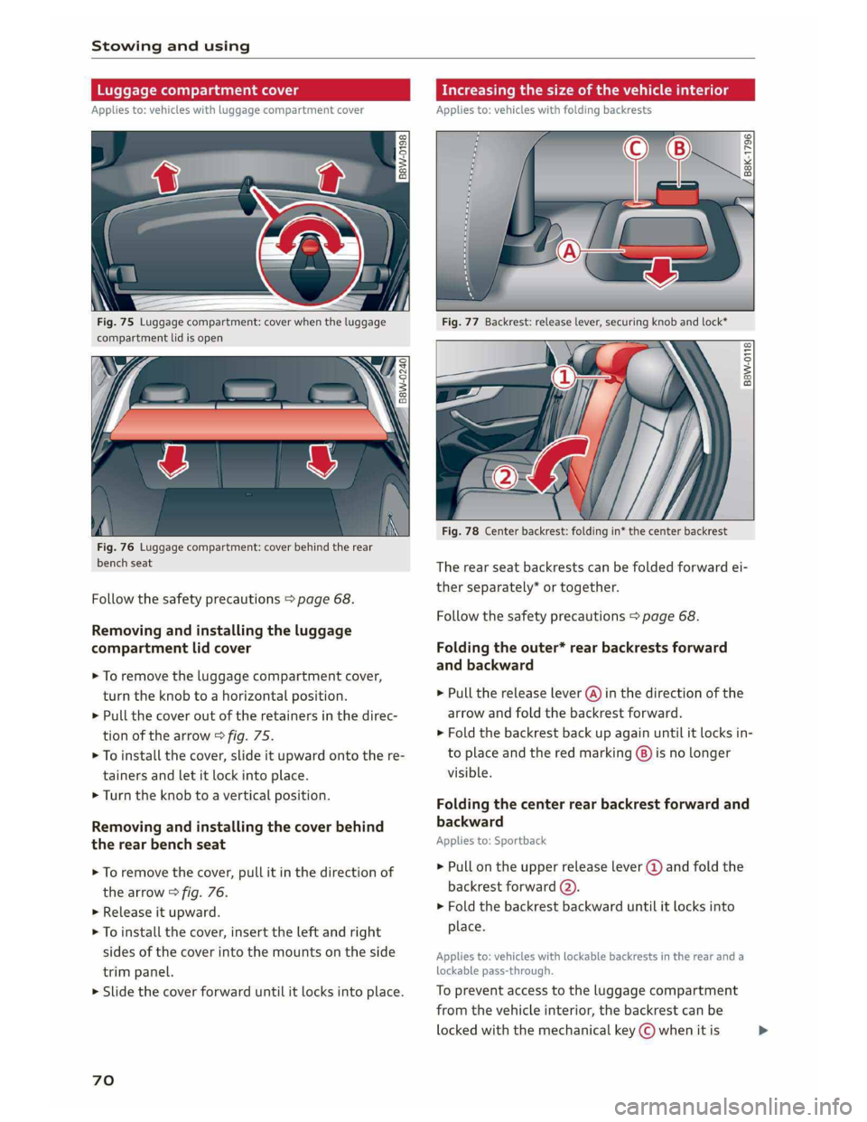 AUDI A5 COUPE 2019  Owners Manual 