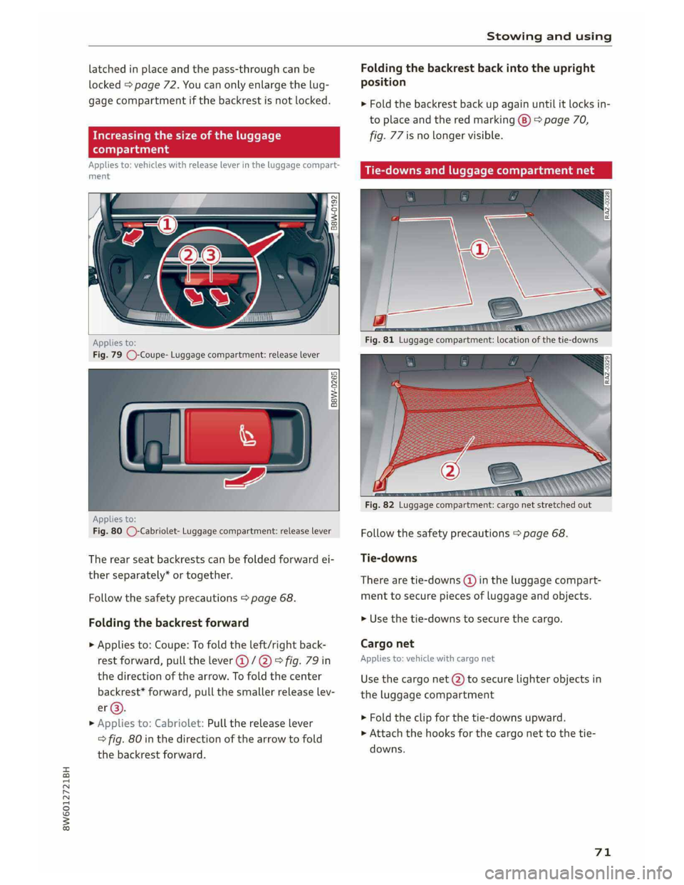 AUDI A5 COUPE 2019  Owners Manual 