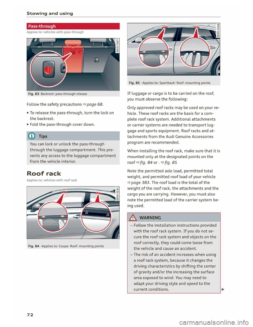 AUDI A5 COUPE 2019  Owners Manual 
