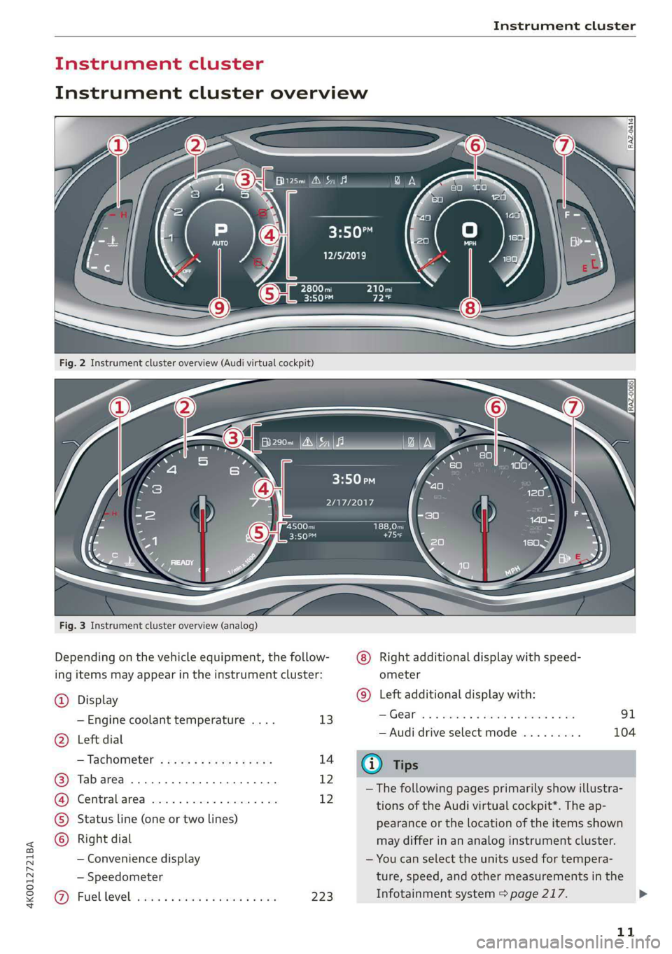 AUDI A6 2019  Owners Manual 
