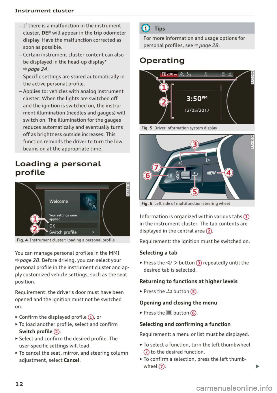 AUDI A6 2019  Owners Manual 