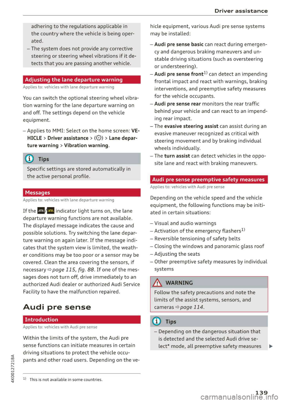 AUDI A6 2019  Owners Manual 