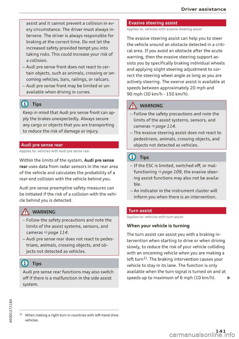 AUDI A6 2019  Owners Manual 