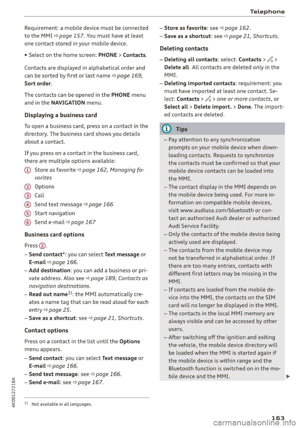 AUDI A6 2019  Owners Manual 