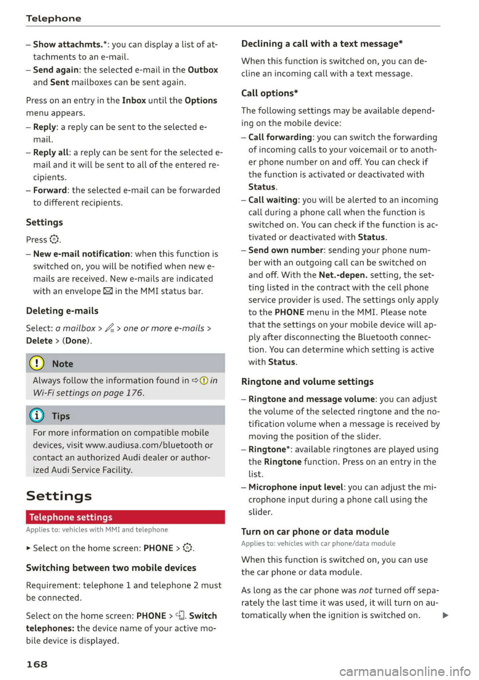 AUDI A6 2019  Owners Manual 