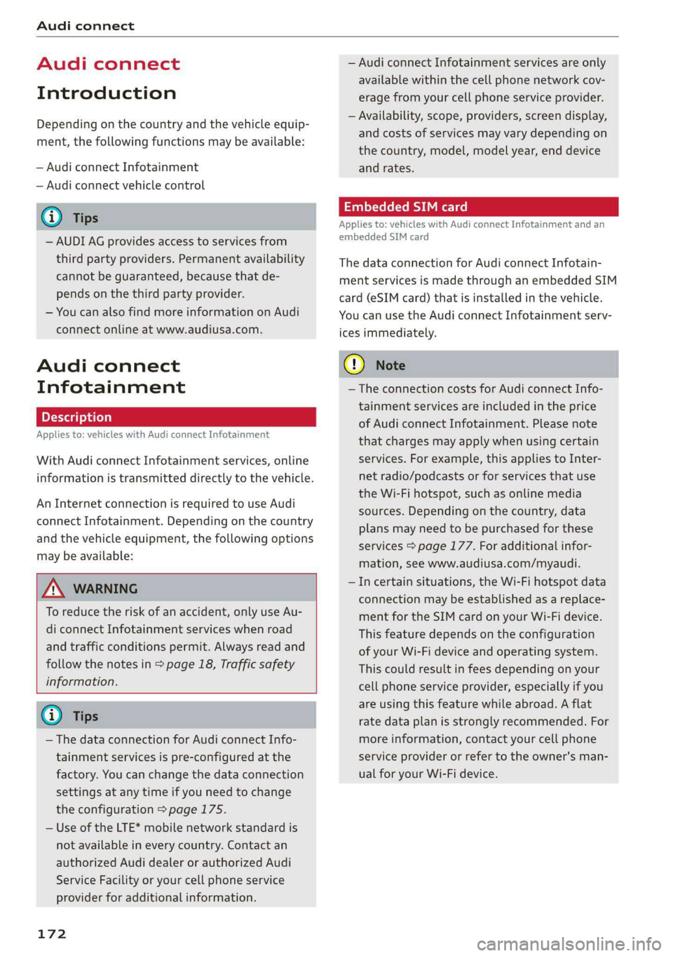 AUDI A6 2019  Owners Manual 