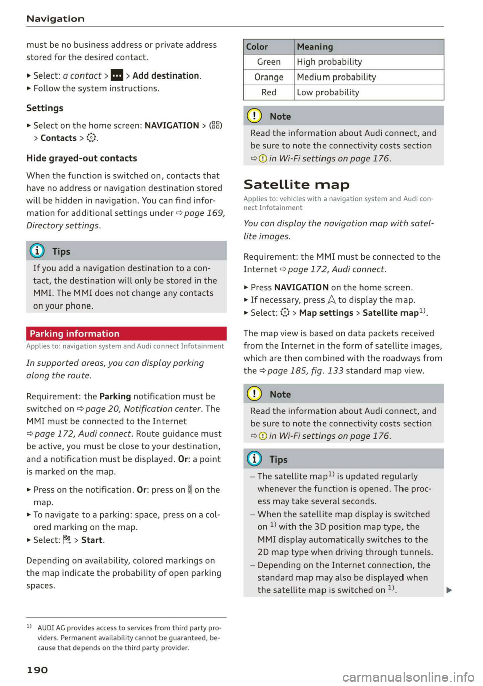 AUDI A6 2019  Owners Manual 