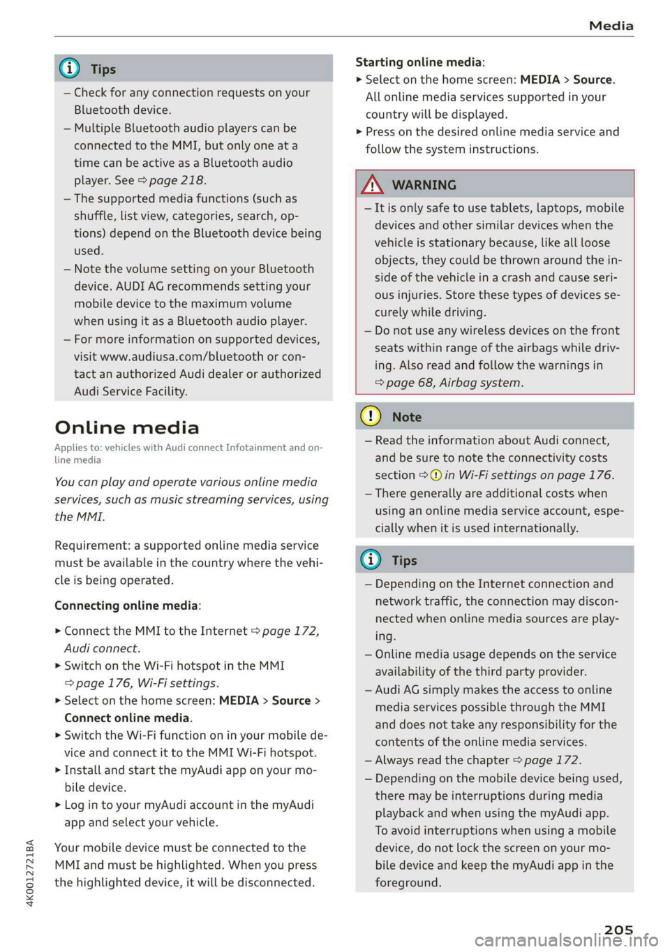 AUDI A6 2019  Owners Manual 