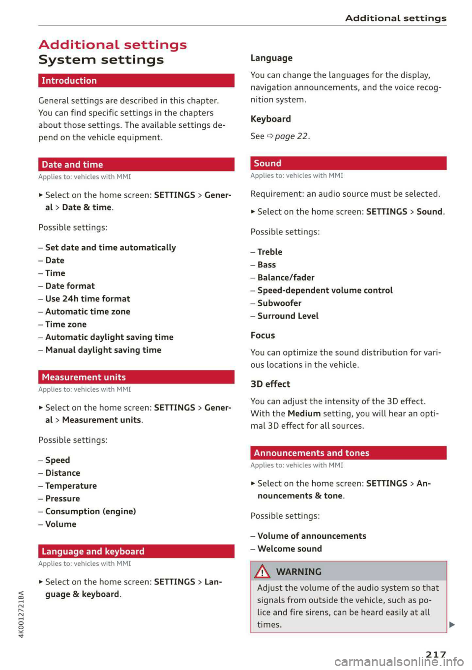 AUDI A6 2019  Owners Manual 