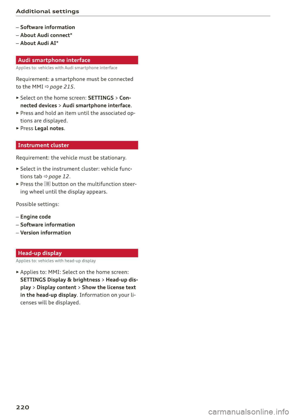AUDI A6 2019  Owners Manual 
