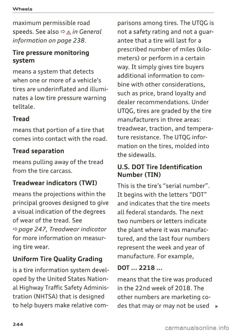 AUDI A6 2019  Owners Manual 