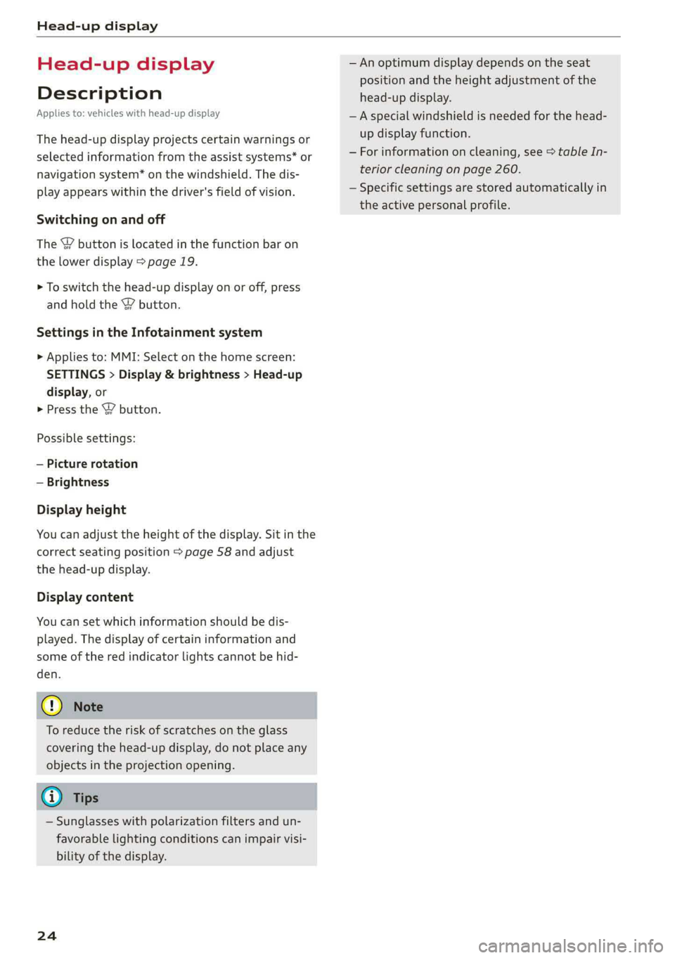 AUDI A6 2019  Owners Manual 