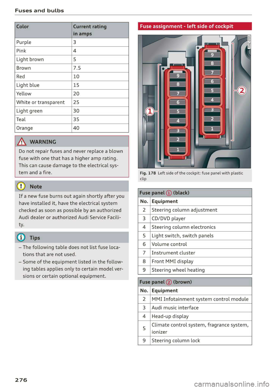 AUDI A6 2019  Owners Manual 