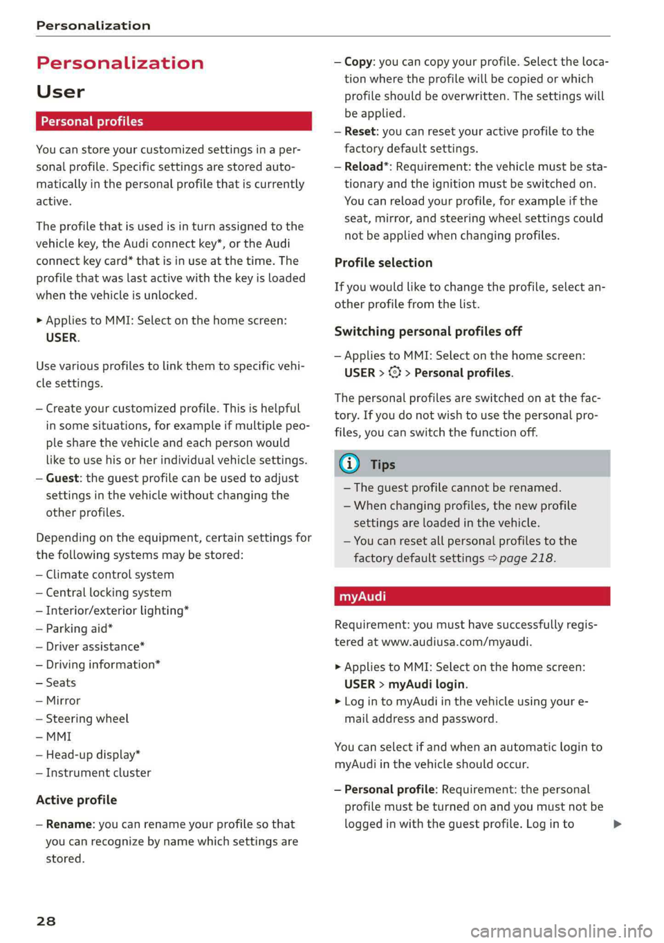 AUDI A6 2019  Owners Manual 