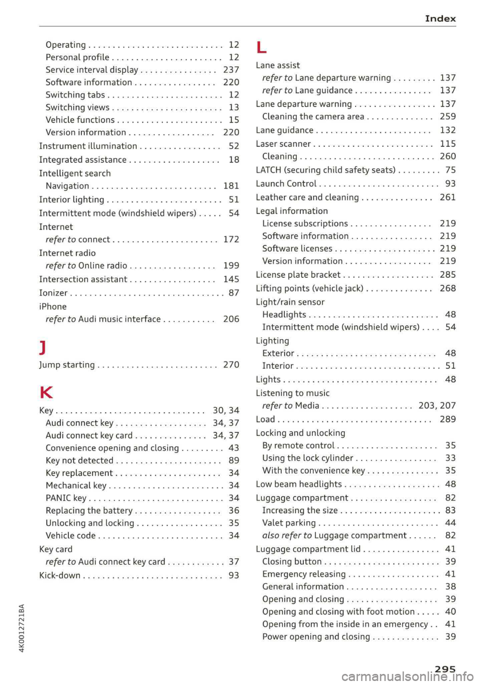 AUDI A6 2019  Owners Manual 