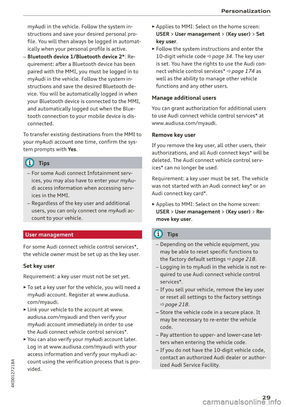 AUDI A6 2019  Owners Manual 