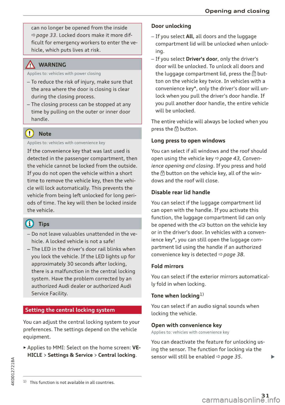 AUDI A6 2019  Owners Manual 