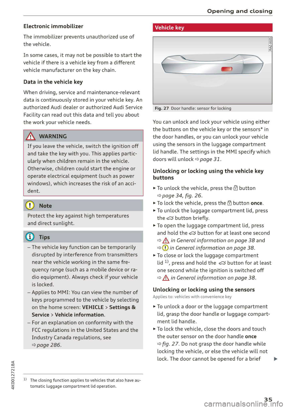 AUDI A6 2019  Owners Manual 