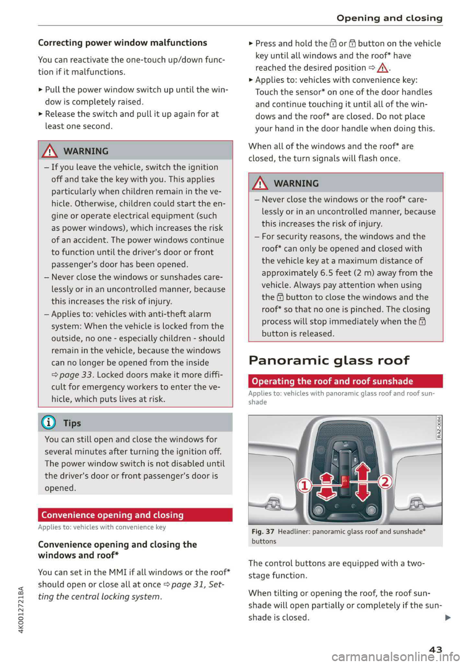 AUDI A6 2019  Owners Manual 