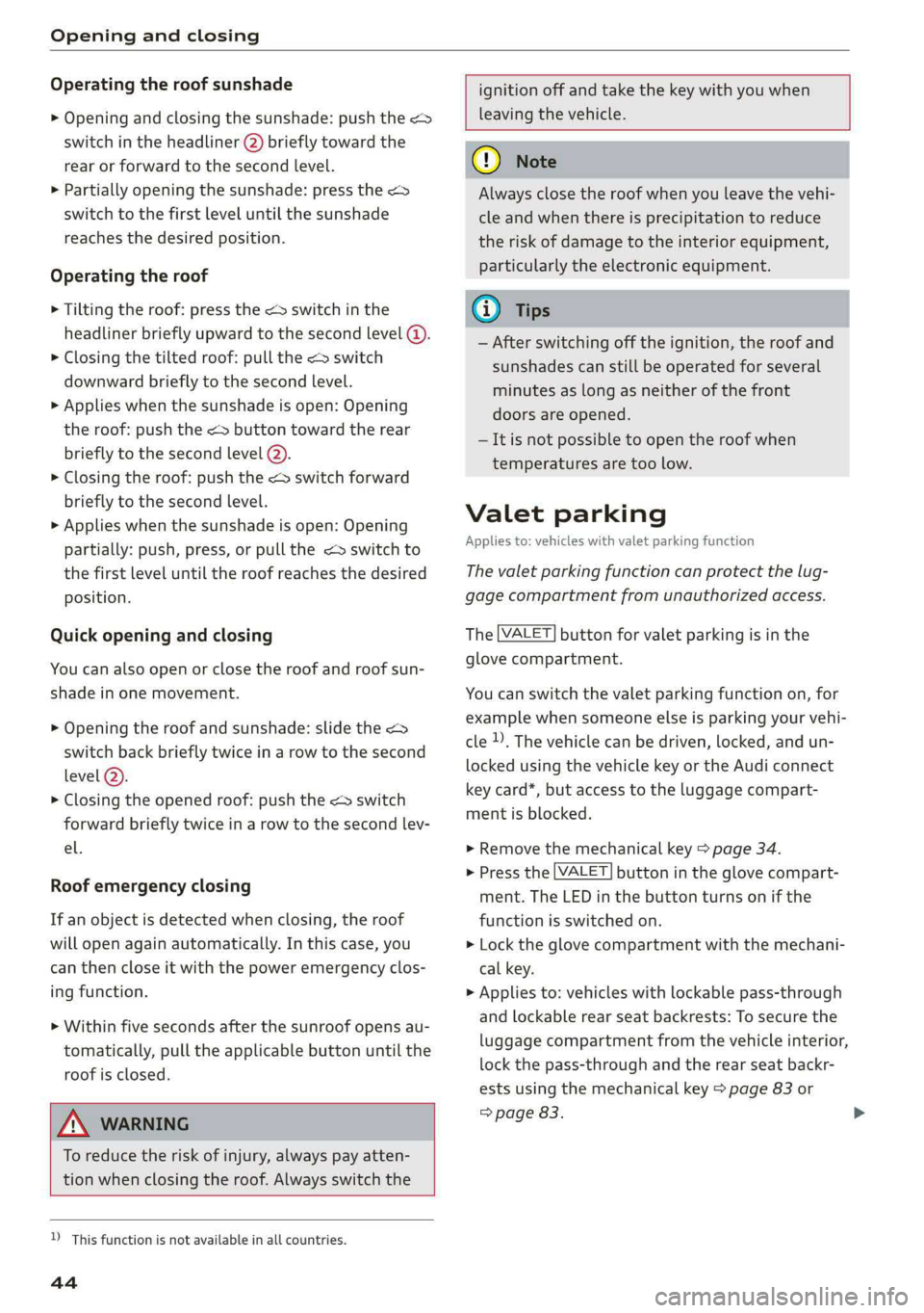 AUDI A6 2019  Owners Manual 