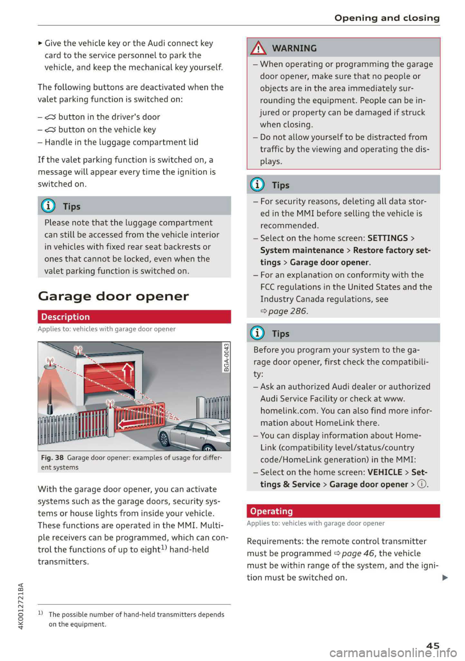 AUDI A6 2019  Owners Manual 