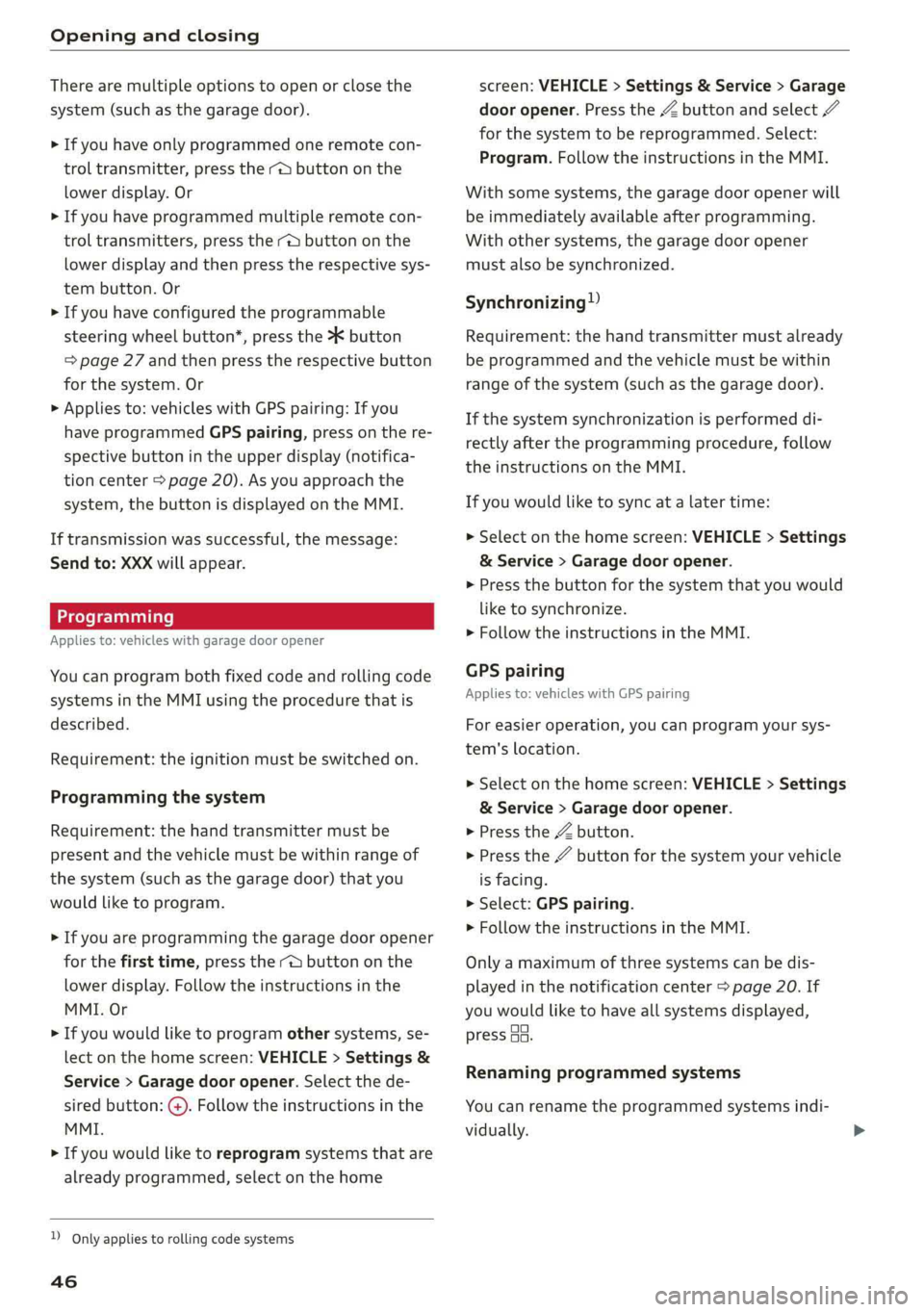 AUDI A6 2019  Owners Manual 