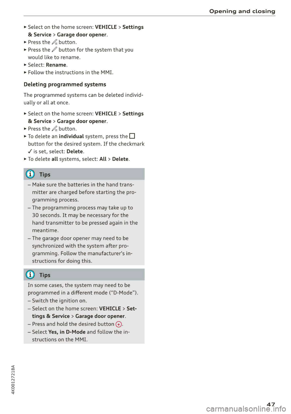 AUDI A6 2019  Owners Manual 