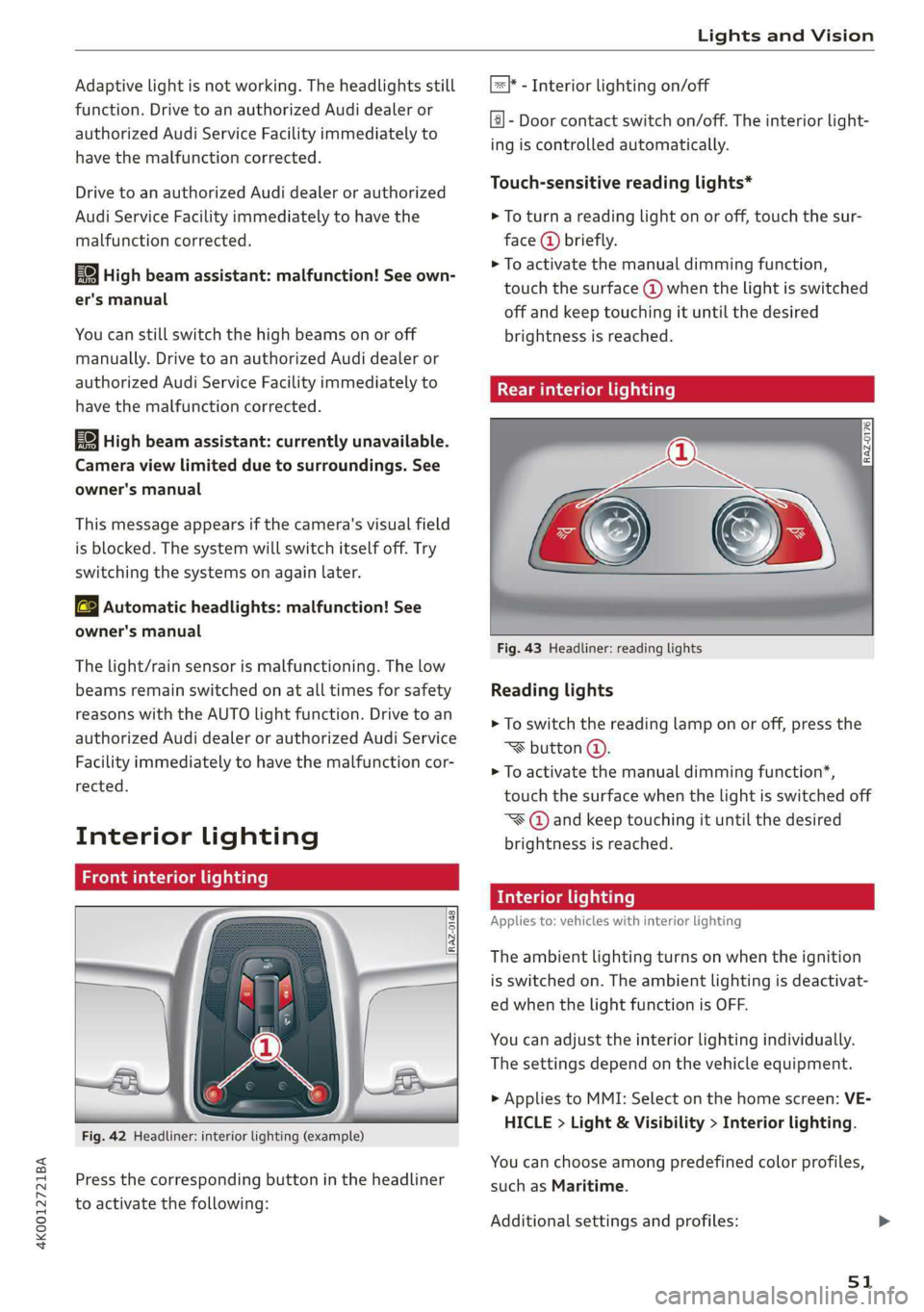 AUDI A6 2019  Owners Manual 