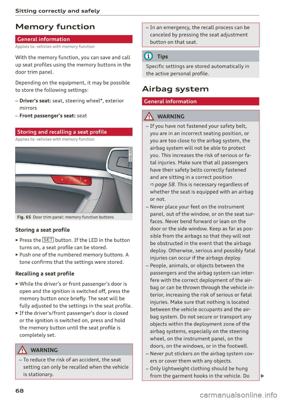 AUDI A6 2019  Owners Manual 