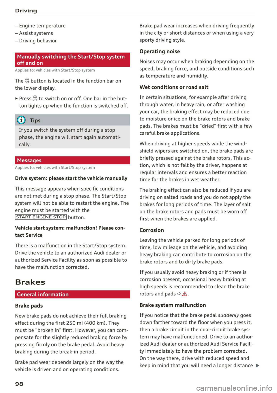 AUDI A6 2019  Owners Manual 