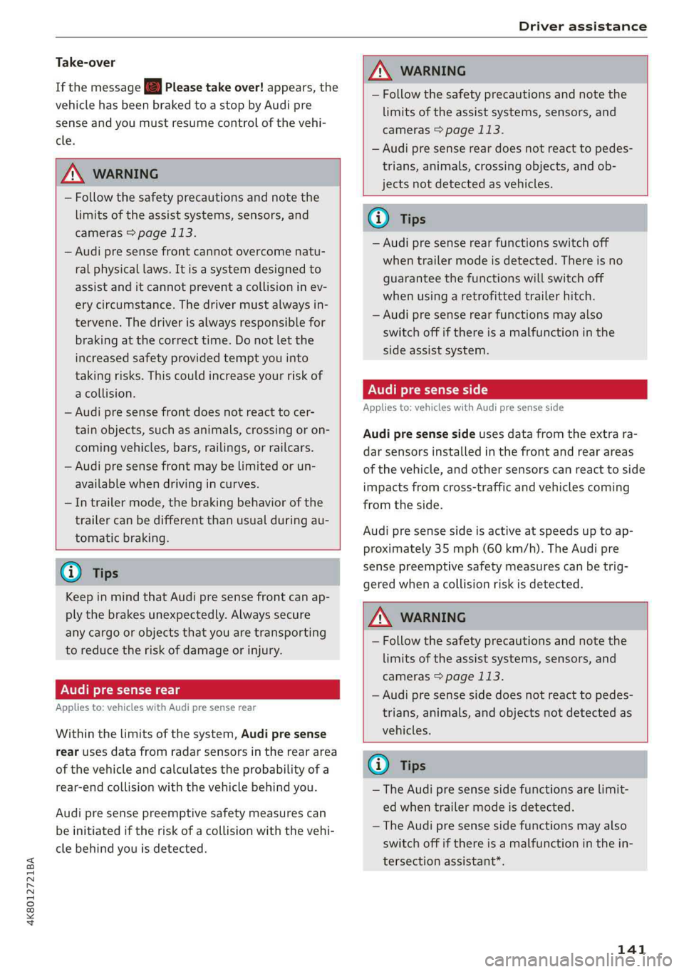 AUDI A7 2019  Owners Manual 