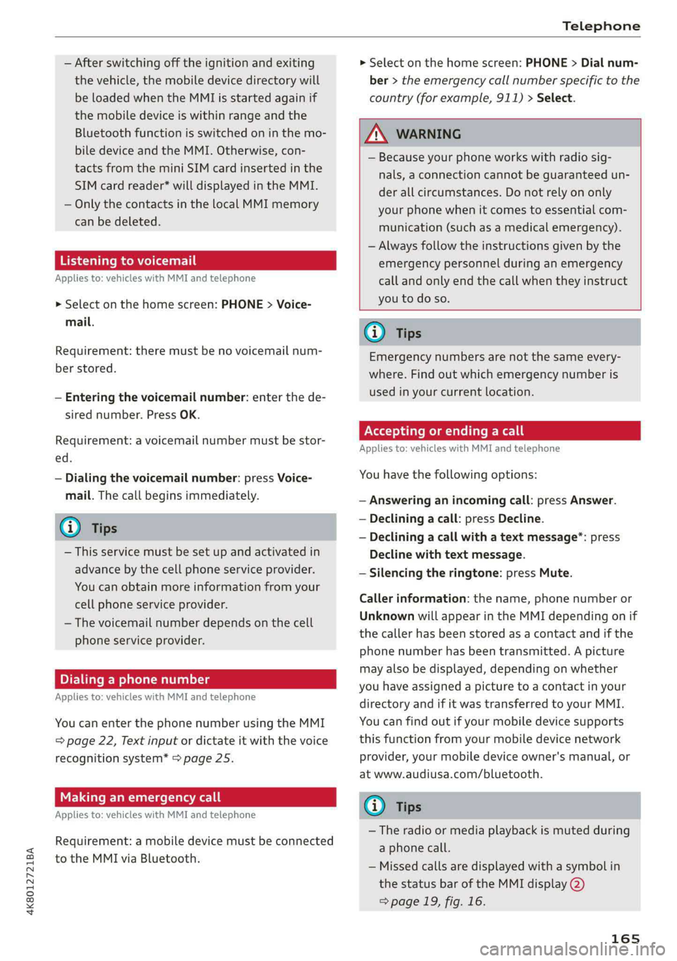 AUDI A7 2019  Owners Manual 