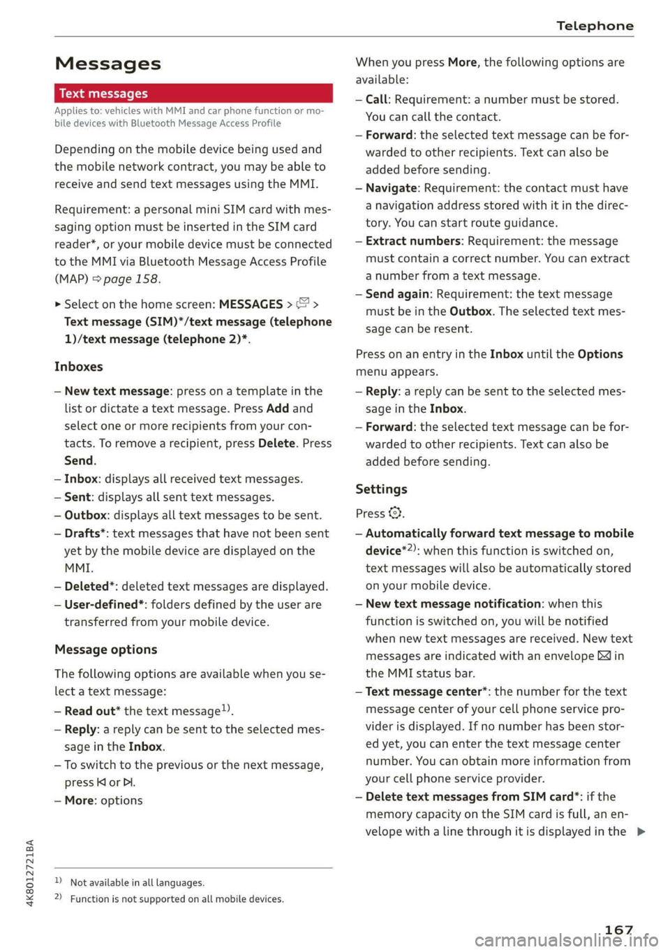 AUDI A7 2019  Owners Manual 