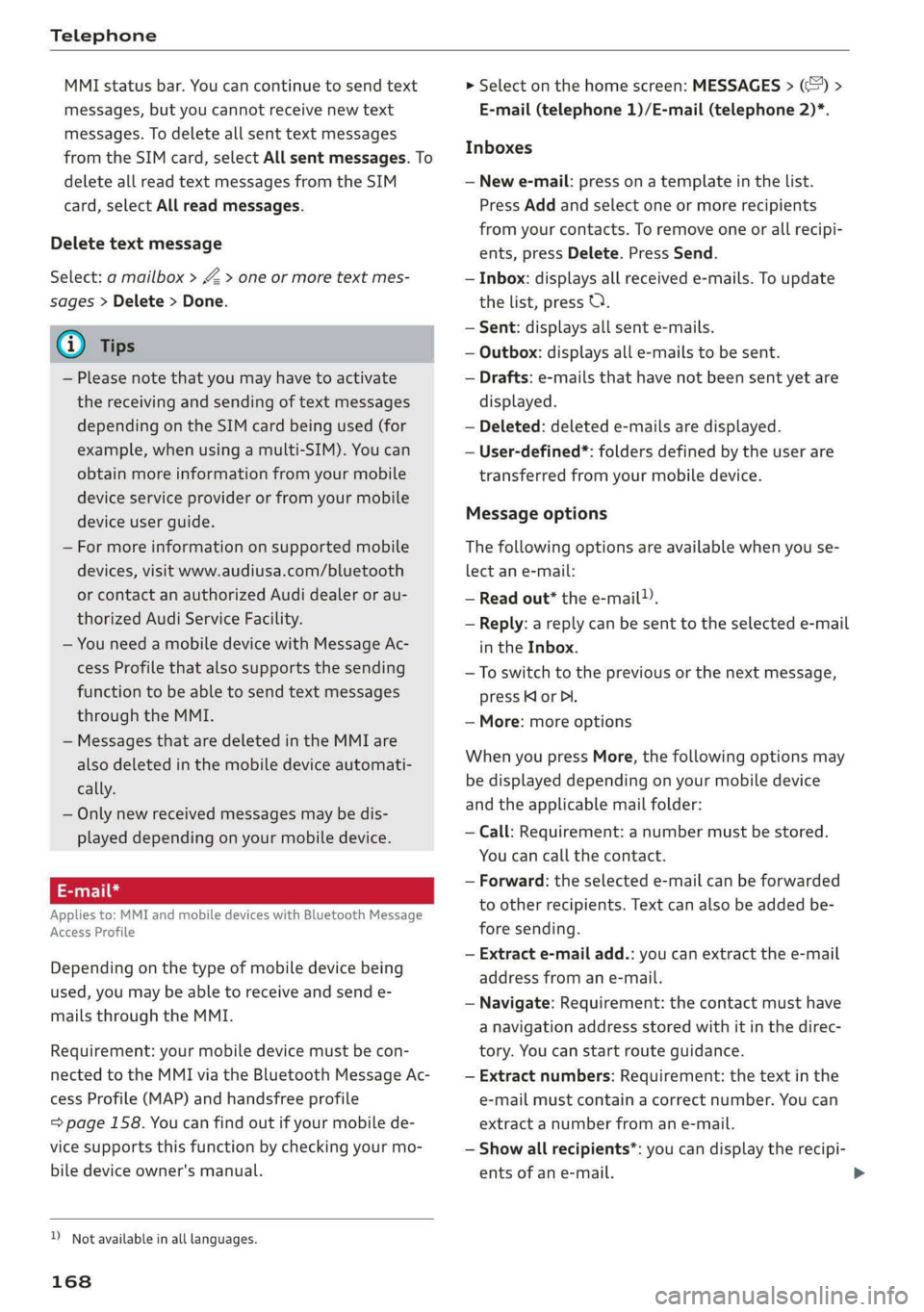 AUDI A7 2019  Owners Manual 