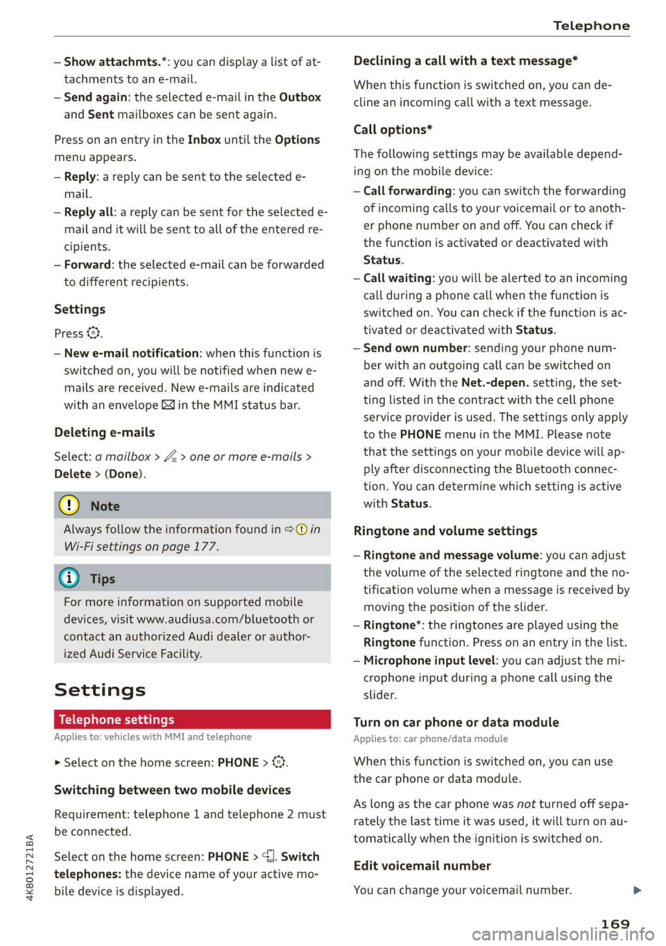 AUDI A7 2019  Owners Manual 